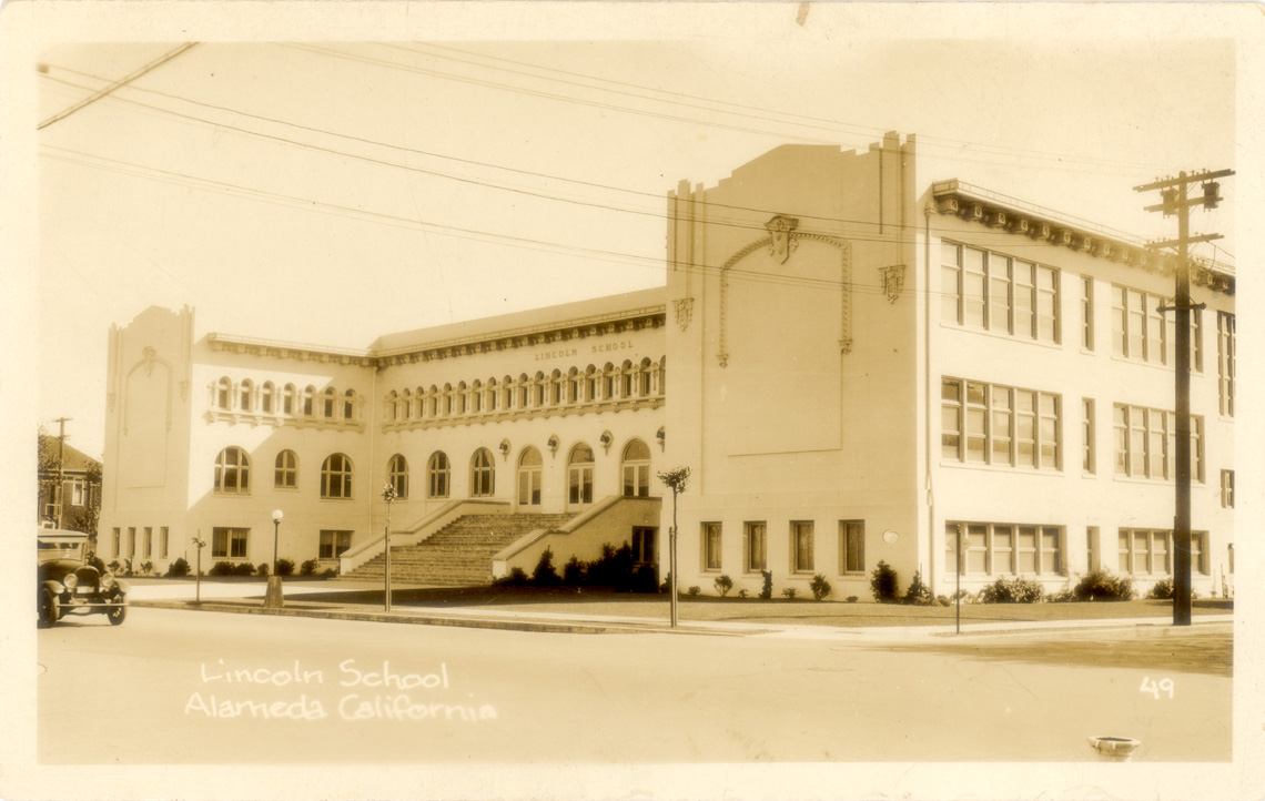 Alameda, California, Schools, old postcards, photos and other historic